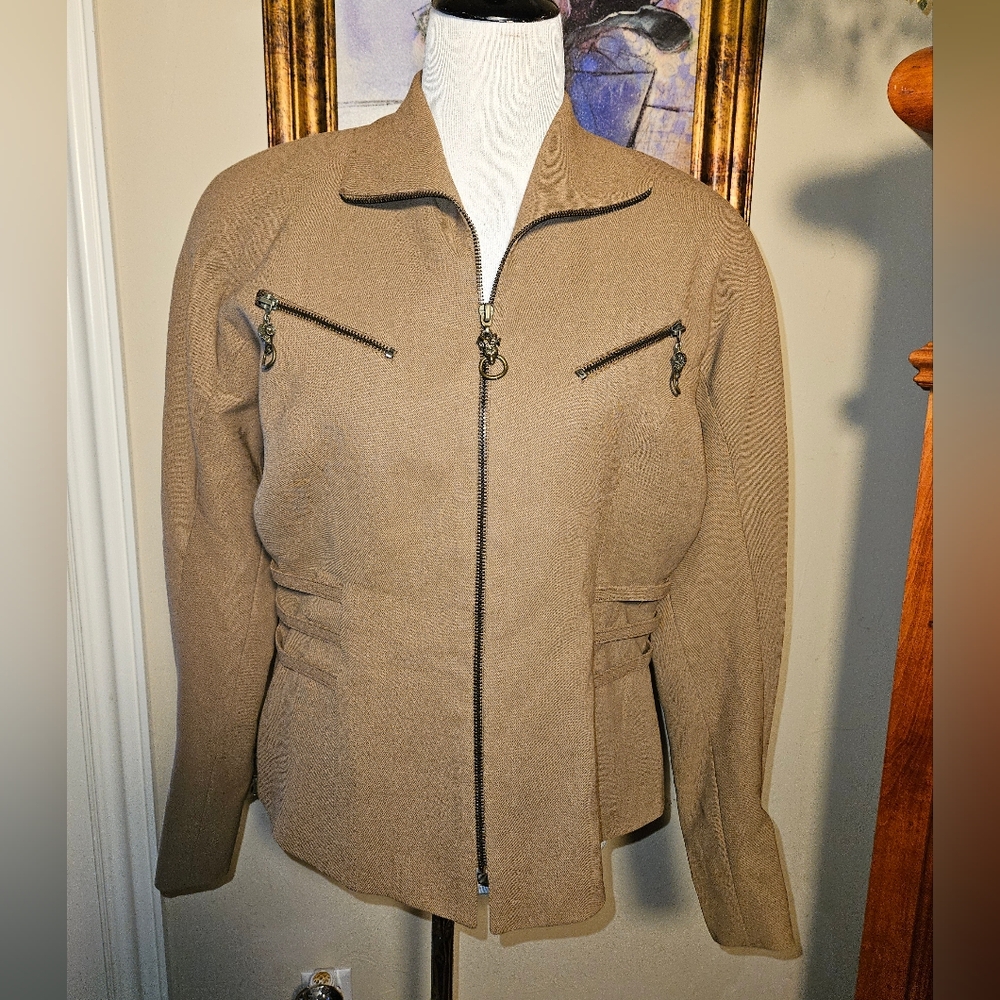 Vintage Alberto Makali zipup jacket size 10